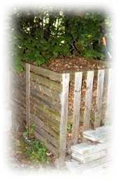 Une composti�re en bois