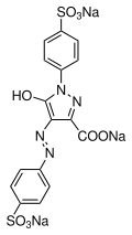 Mol�cule de tartrazine