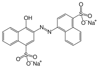 Mol�cule d'azorubine